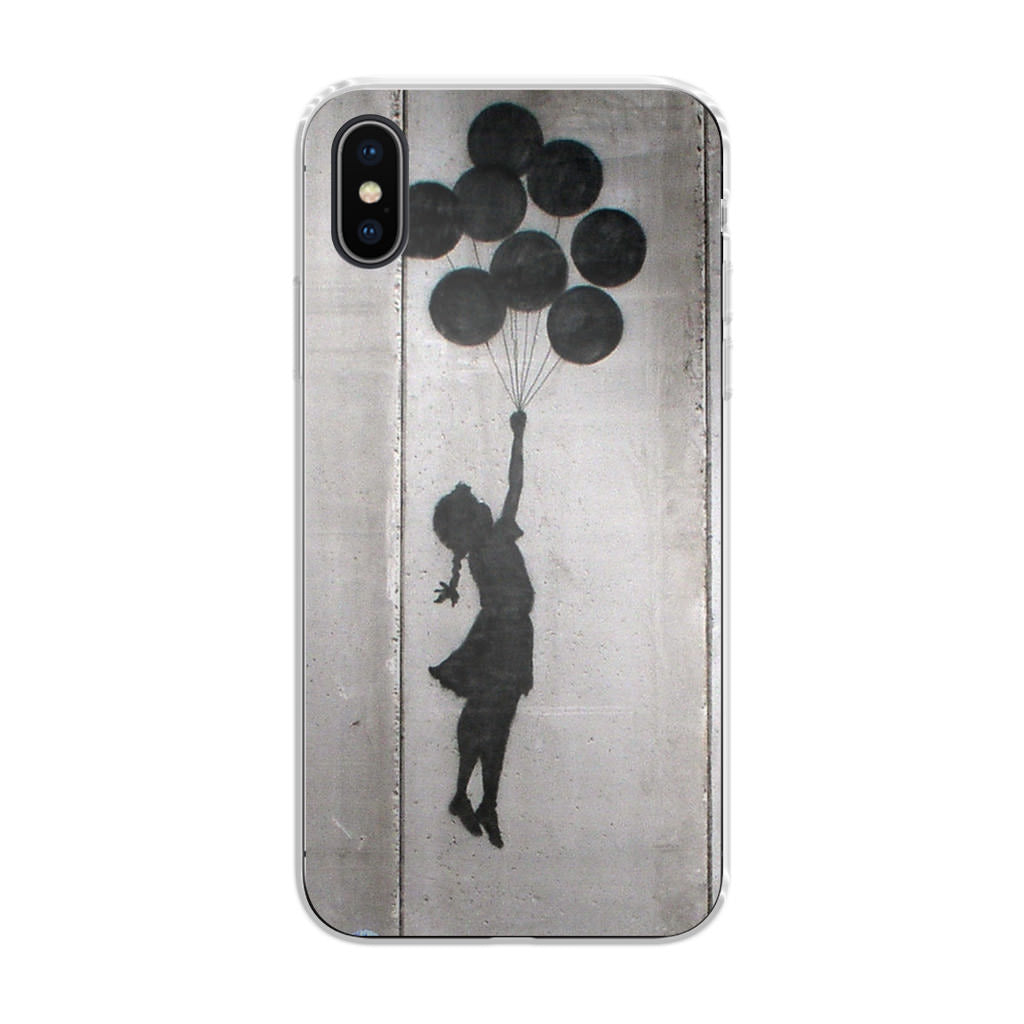 Banksy Girl With Balloons iPhone X / XS / XS Max Case