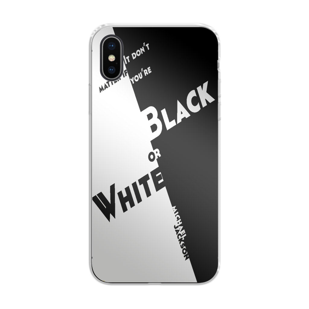 Black Or White Michael Jackson iPhone X / XS / XS Max Case