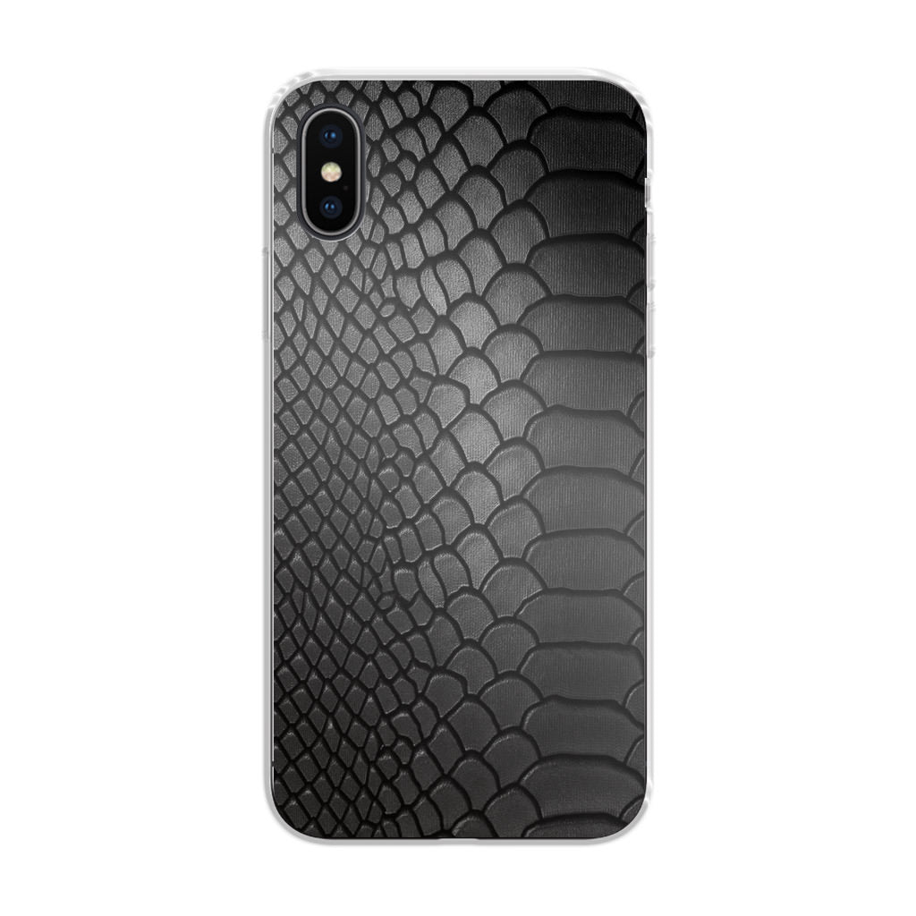 Black Snake Skin Texture iPhone X / XS / XS Max Case