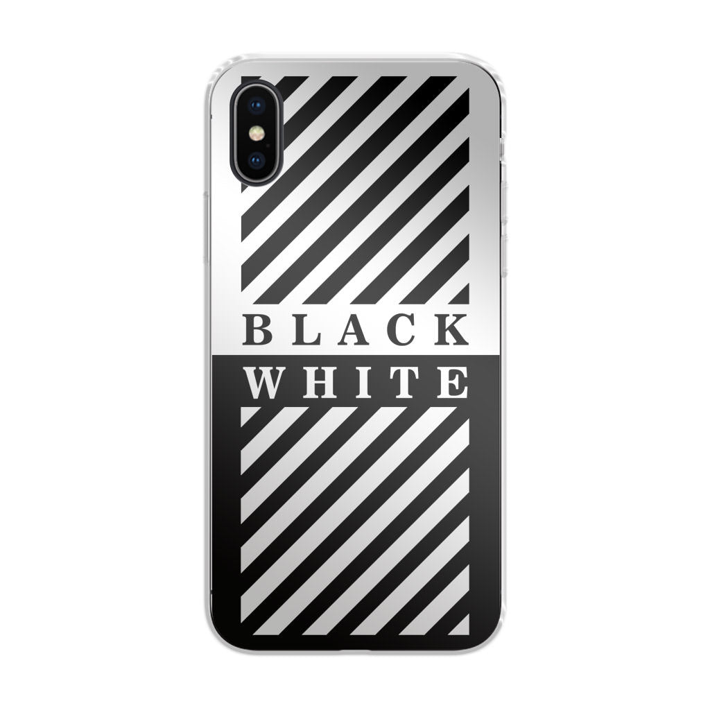 Black White Stripes iPhone X / XS / XS Max Case