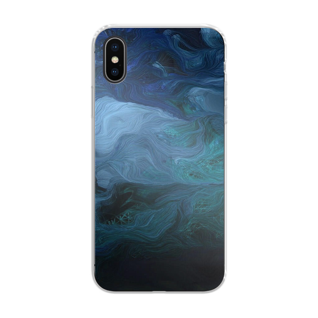 Blue Abstract Art iPhone X / XS / XS Max Case