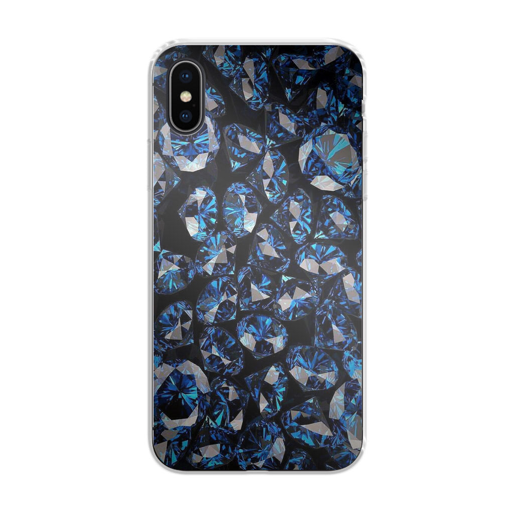 Blue Diamonds Pattern iPhone X / XS / XS Max Case