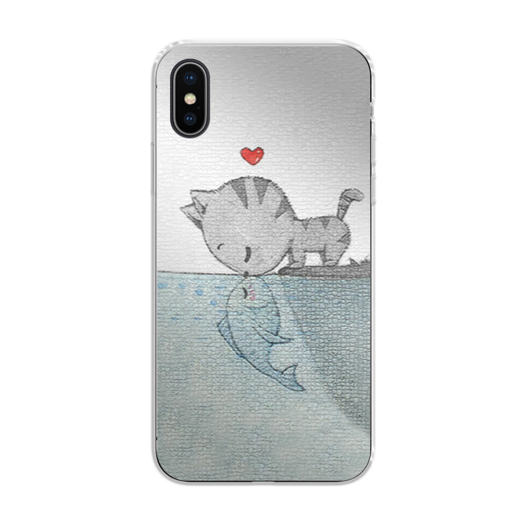 Cat Fish Kisses iPhone X / XS / XS Max Case