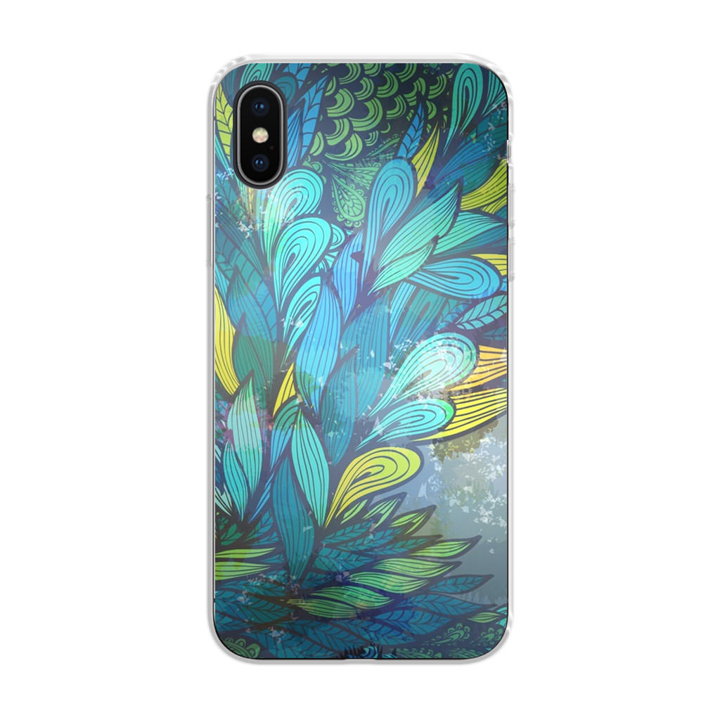 Colorful Art in Blue iPhone X / XS / XS Max Case