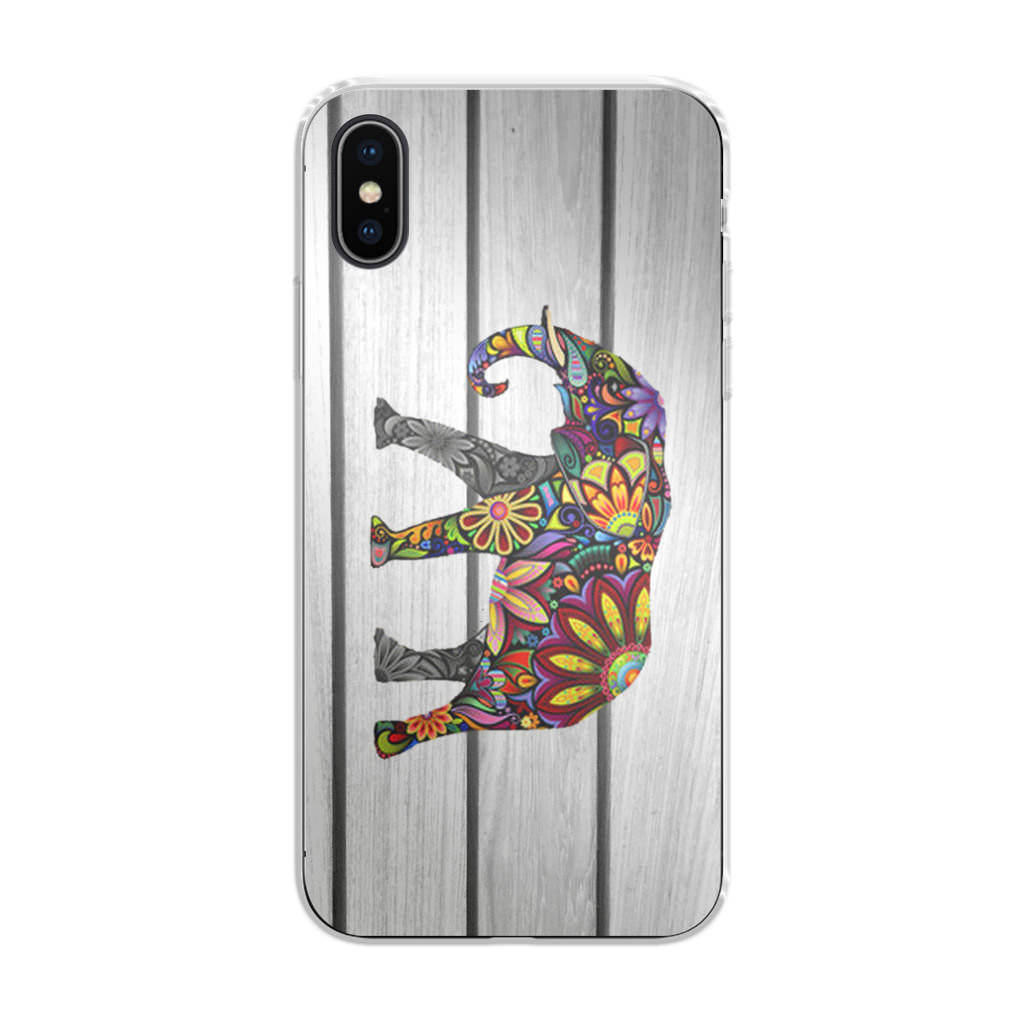 Colorful Elephant Flower iPhone X / XS / XS Max Case