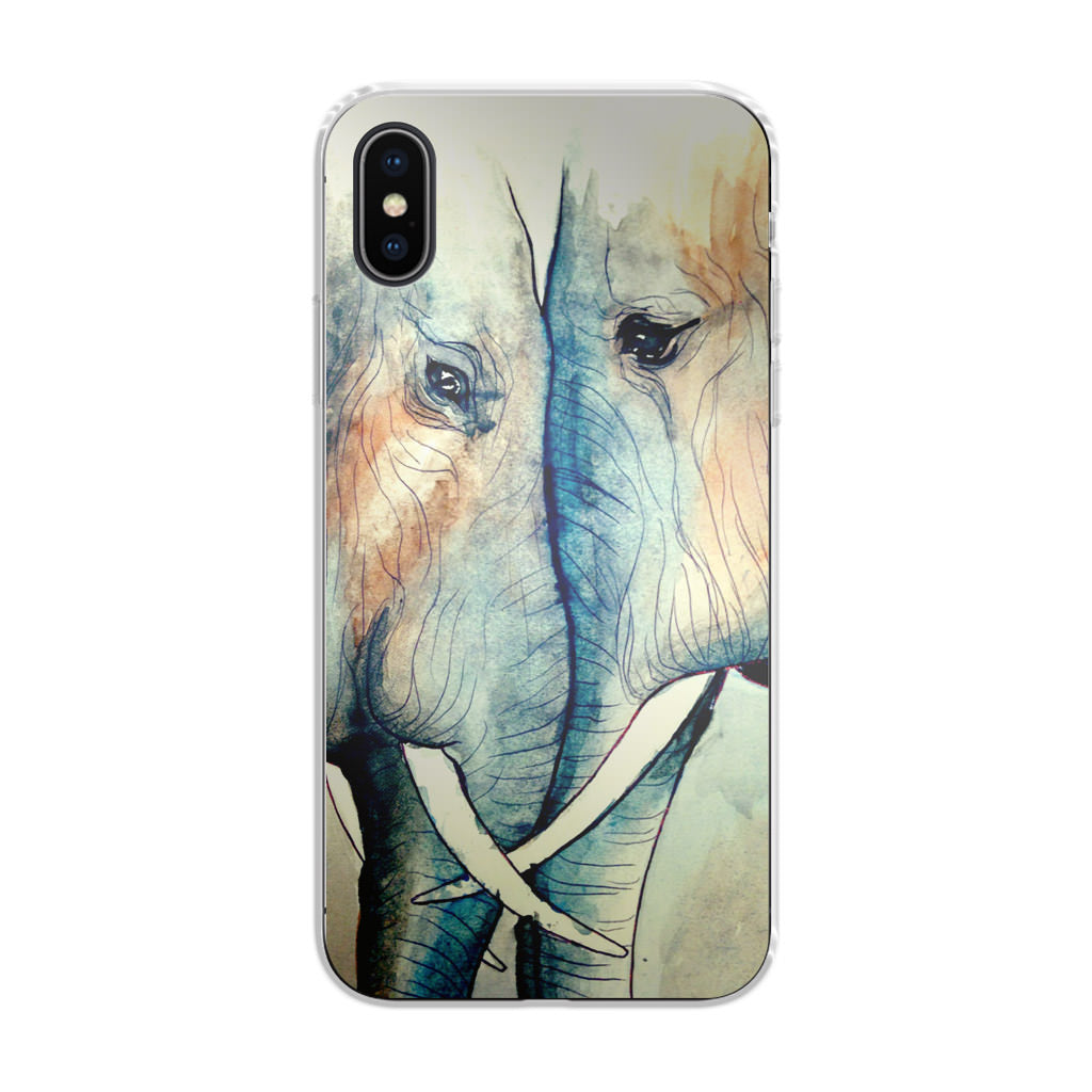 Elephants Sadness iPhone X / XS / XS Max Case