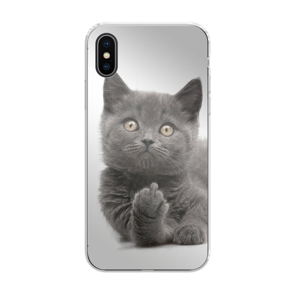 Finger British Shorthair Cat iPhone X / XS / XS Max Case