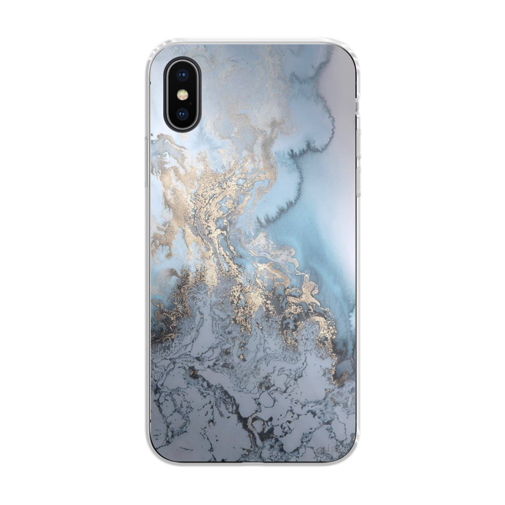 Golden Azure Marble iPhone X / XS / XS Max Case