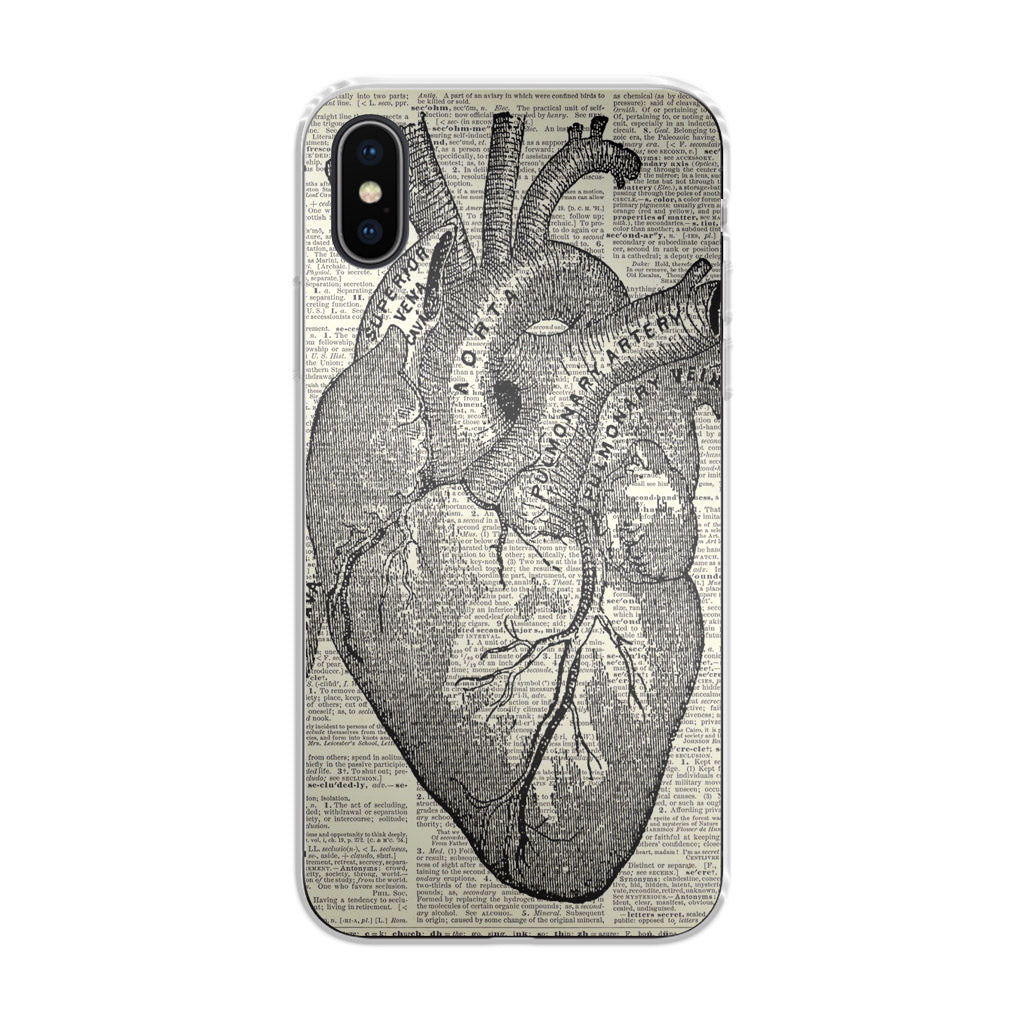 Heart Book Art iPhone X / XS / XS Max Case