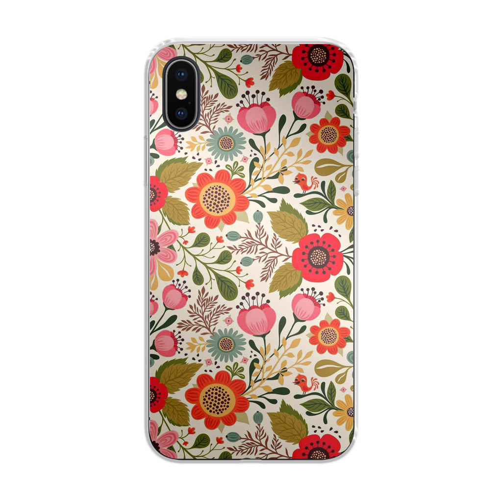 Hello Spring Pattern iPhone X / XS / XS Max Case