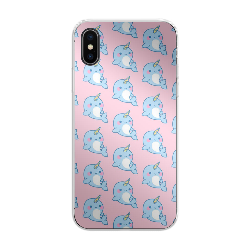 Horned Whales Pattern iPhone X / XS / XS Max Case