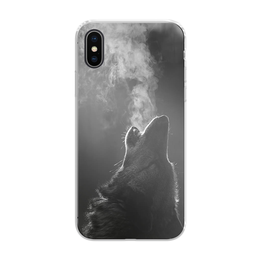 Howling Wolves Black and White iPhone X / XS / XS Max Case