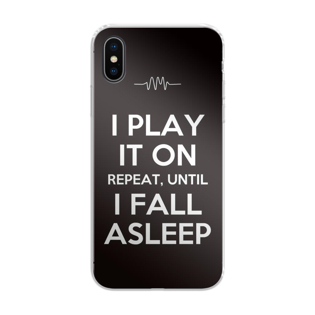 I Play It On Repeat iPhone X / XS / XS Max Case