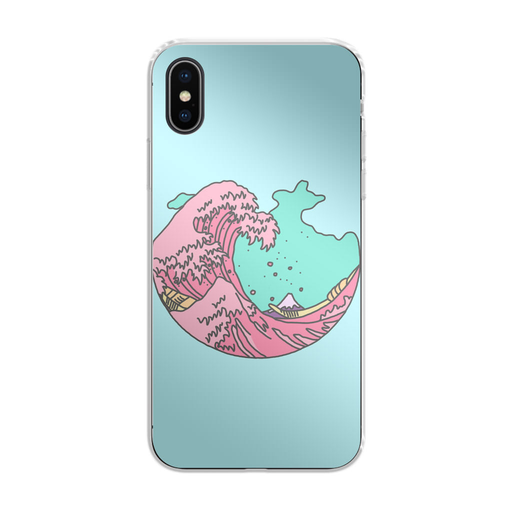 Japanese Pastel Wave iPhone X / XS / XS Max Case