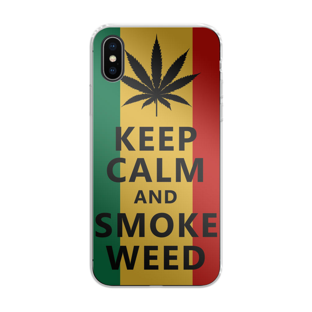 Keep Calm And Smoke Weed iPhone X / XS / XS Max Case