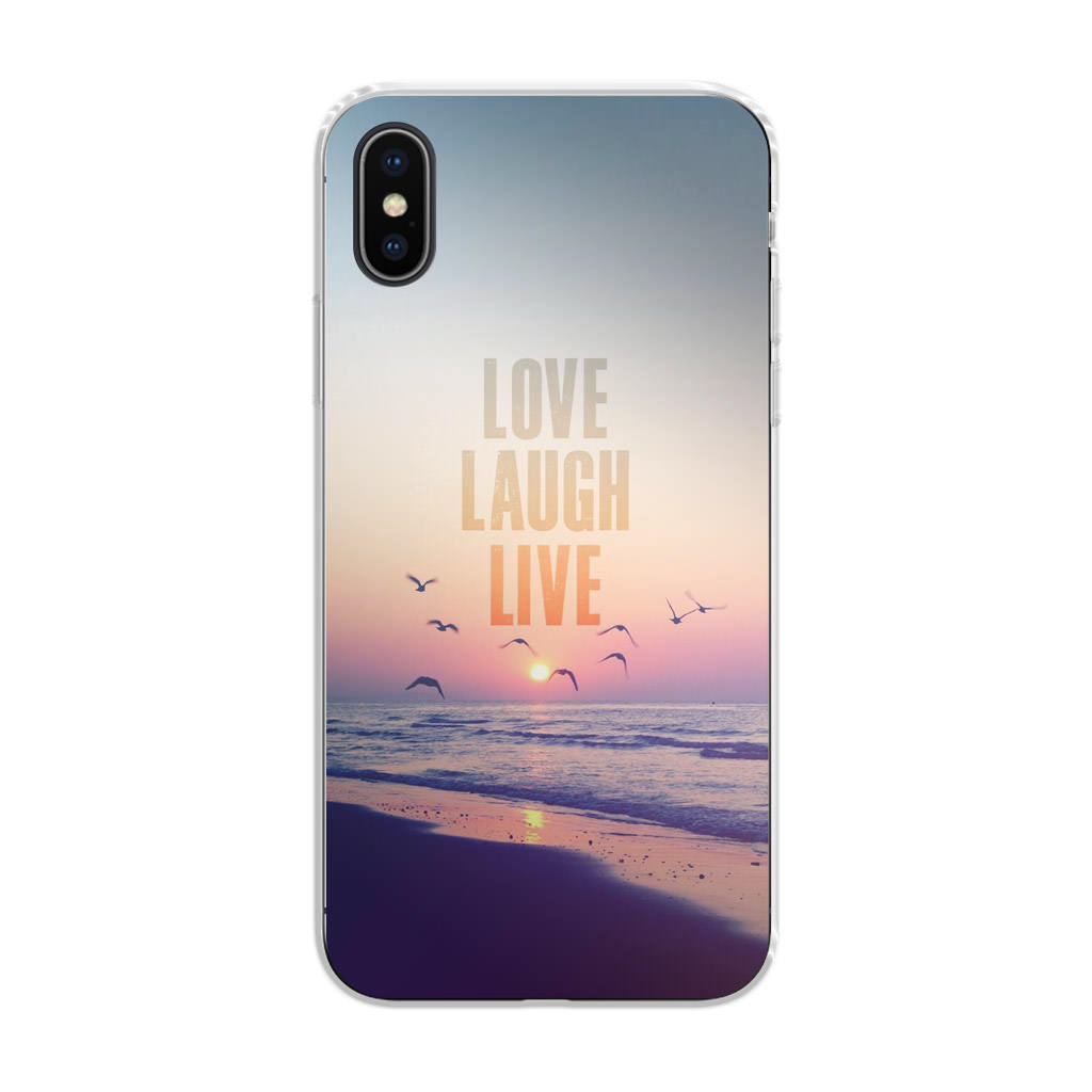 Love Laugh Live iPhone X / XS / XS Max Case