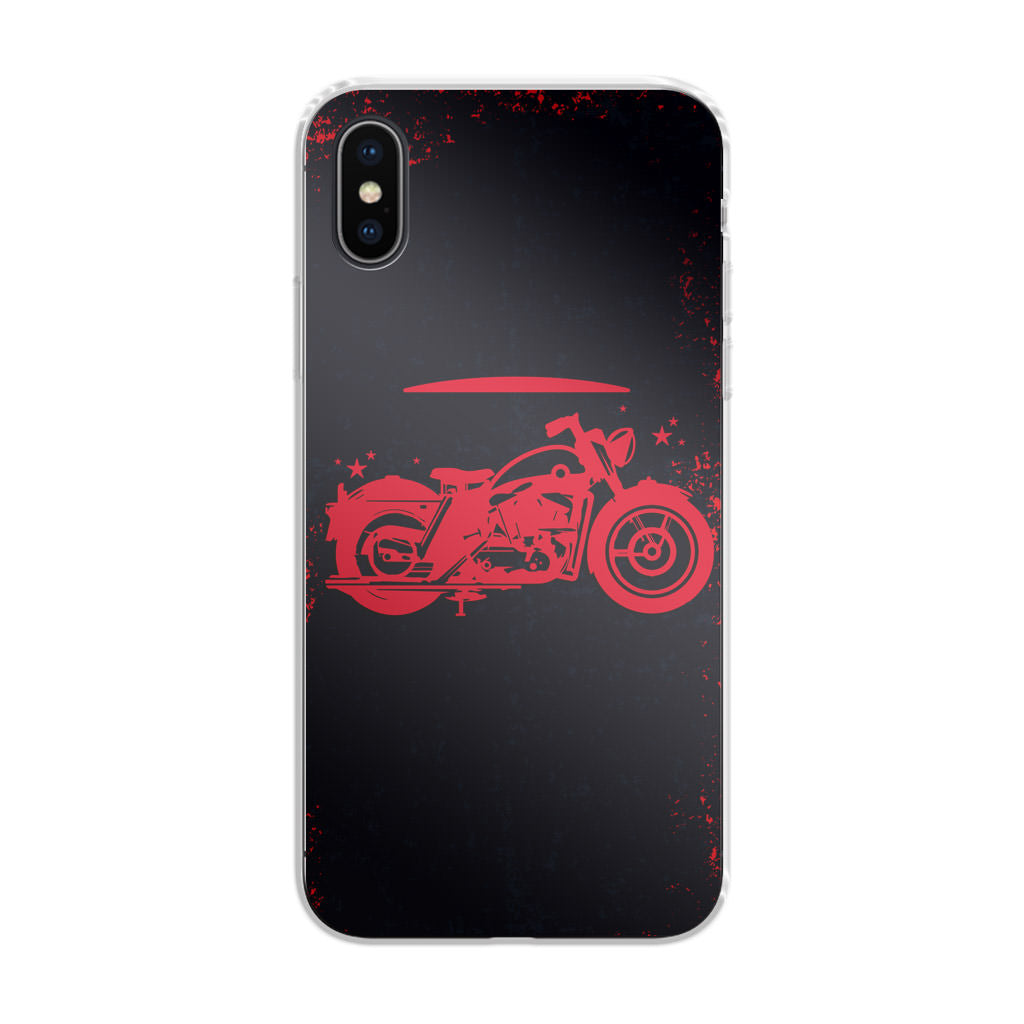 Motorcycle Red Art iPhone X / XS / XS Max Case