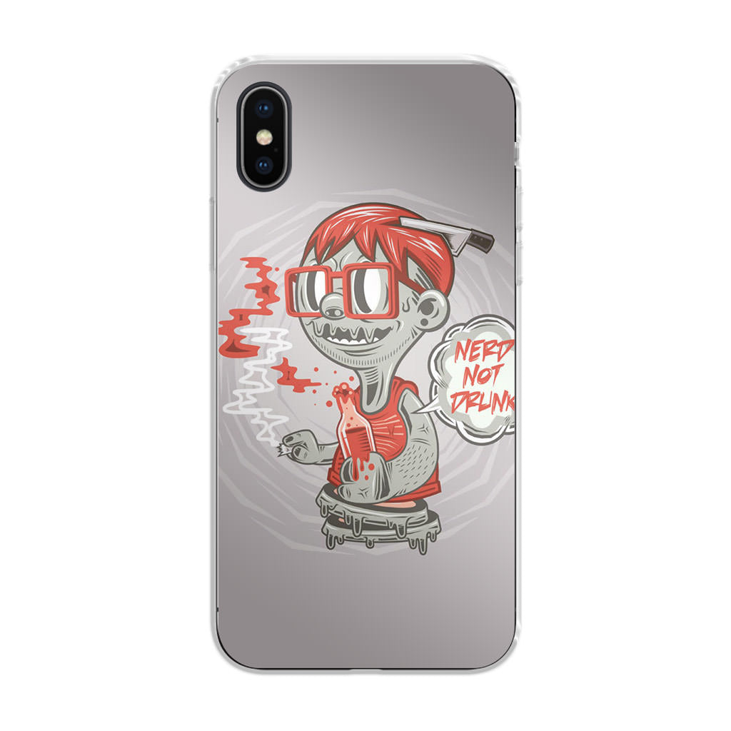 Nerd Not Drunk Zombie iPhone X / XS / XS Max Case