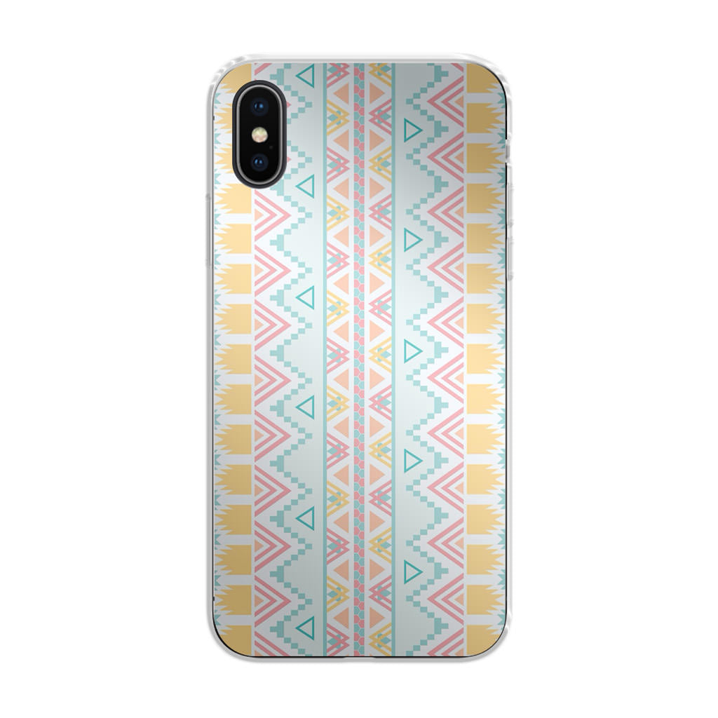 Peach Aztec Pattern iPhone X / XS / XS Max Case