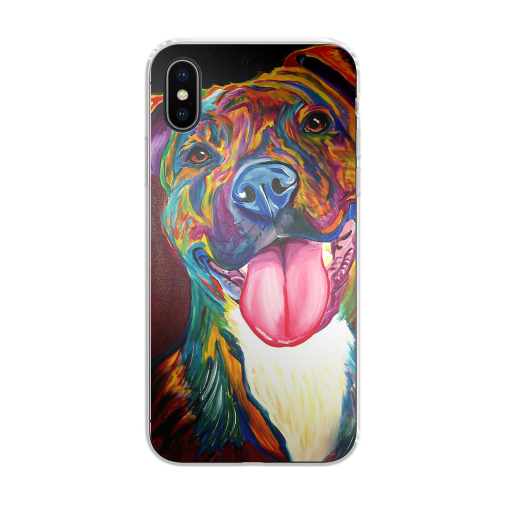 Pitbull Painting Art iPhone X / XS / XS Max Case