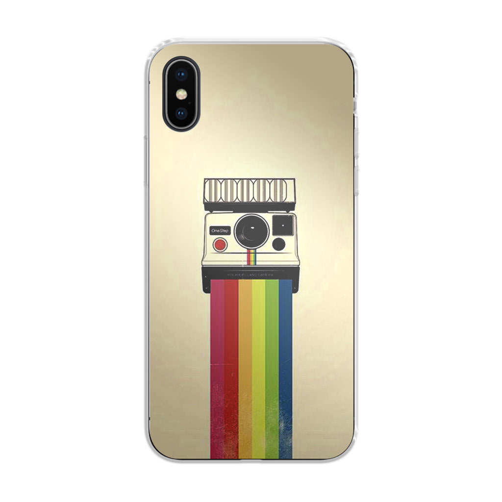 Polaroid Camera Colorful Rainbow iPhone X / XS / XS Max Case