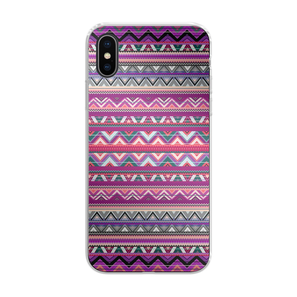 Purple Aztec Art iPhone X / XS / XS Max Case