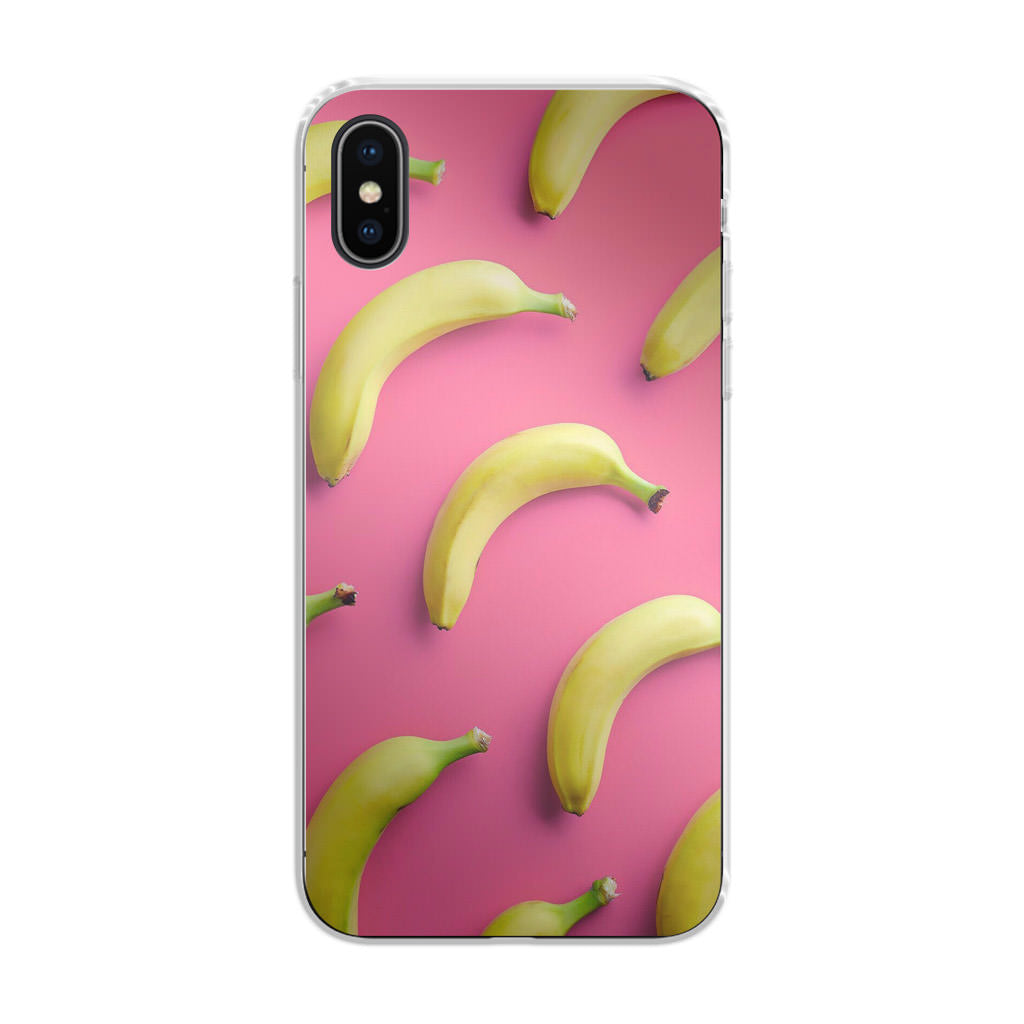 Real Bananas Fruit Pattern iPhone X / XS / XS Max Case