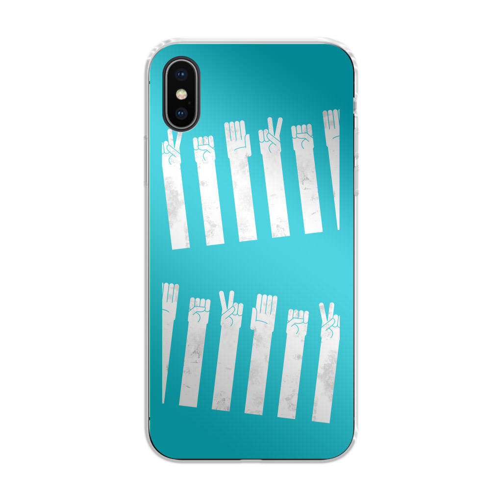 Rock Paper Scissors Zebra Crossing iPhone X / XS / XS Max Case