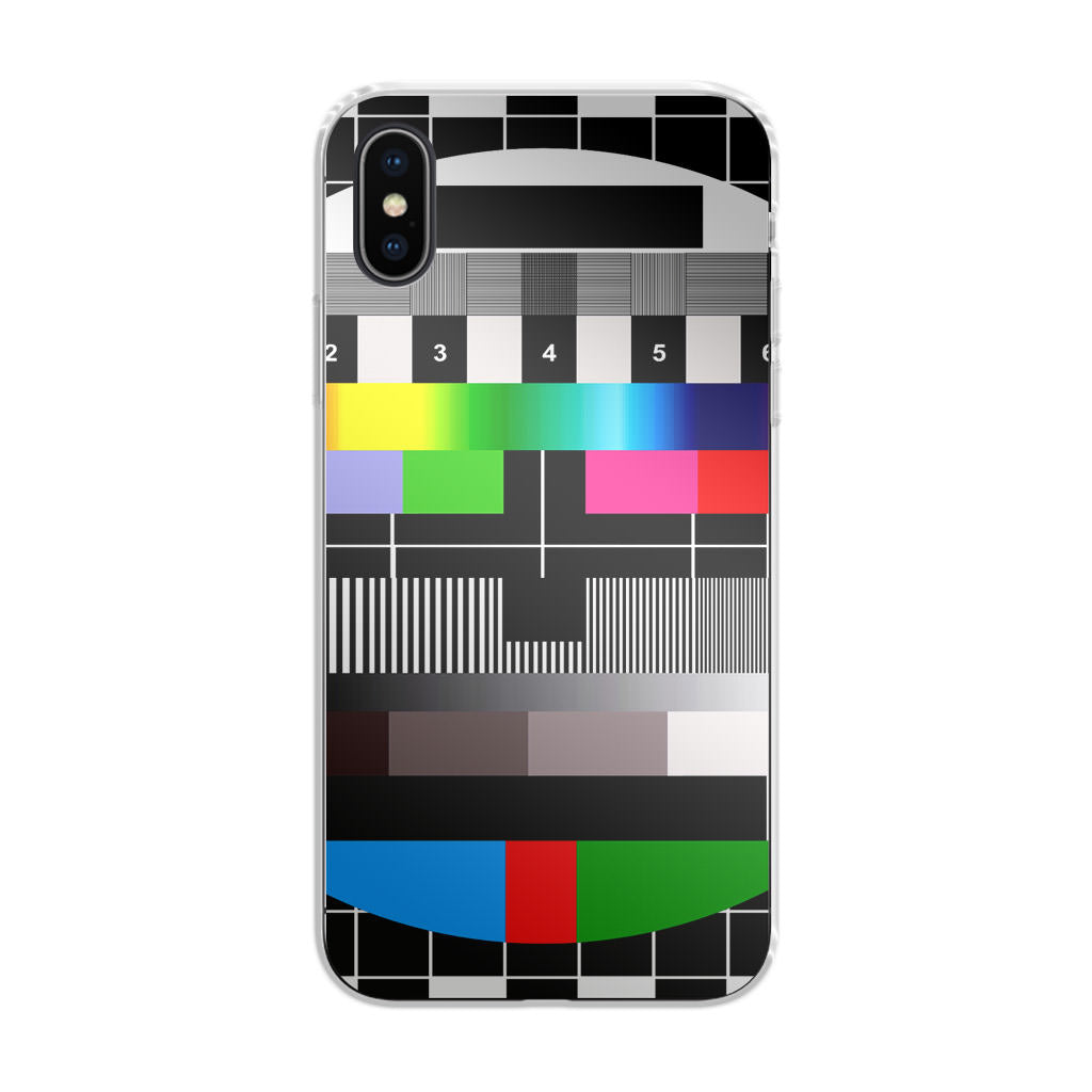 Scheme Pause TV Colorful Mesh iPhone X / XS / XS Max Case