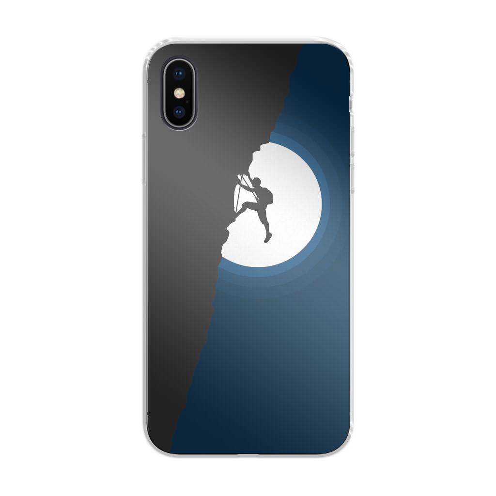 Silhouette of Climbers iPhone X / XS / XS Max Case