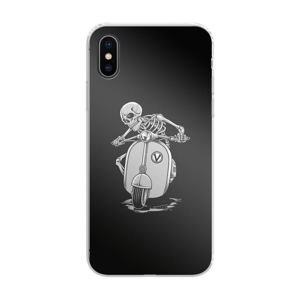 Skeleton Rides Scooter iPhone X / XS / XS Max Case