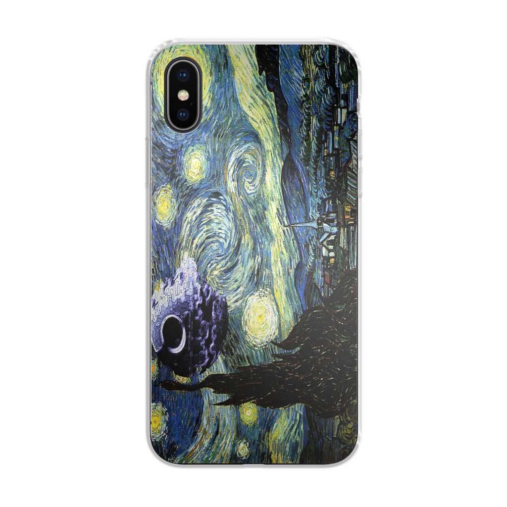 Skellington on a Starry Night iPhone X / XS / XS Max Case