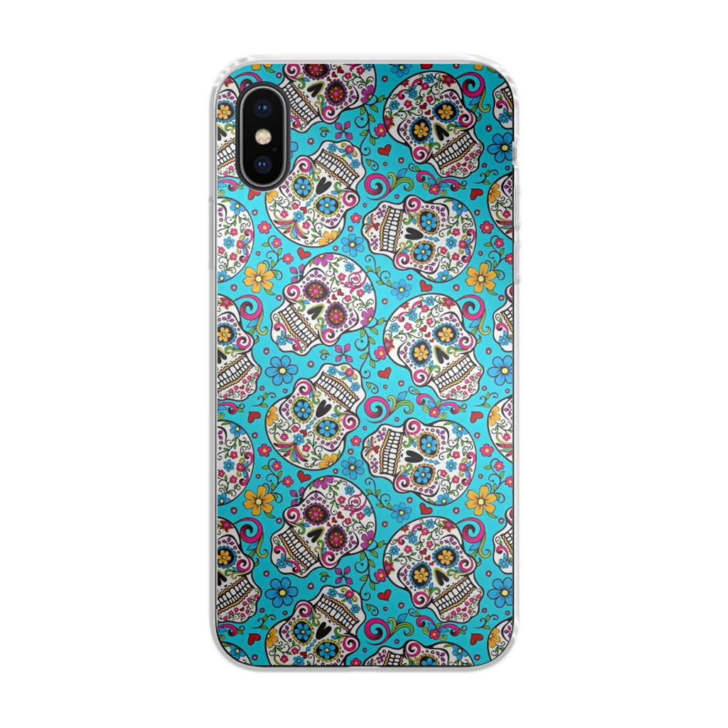 Skull Floral Sugar iPhone X / XS / XS Max Case