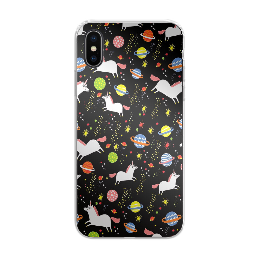 Space Unicorn Pattern iPhone X / XS / XS Max Case