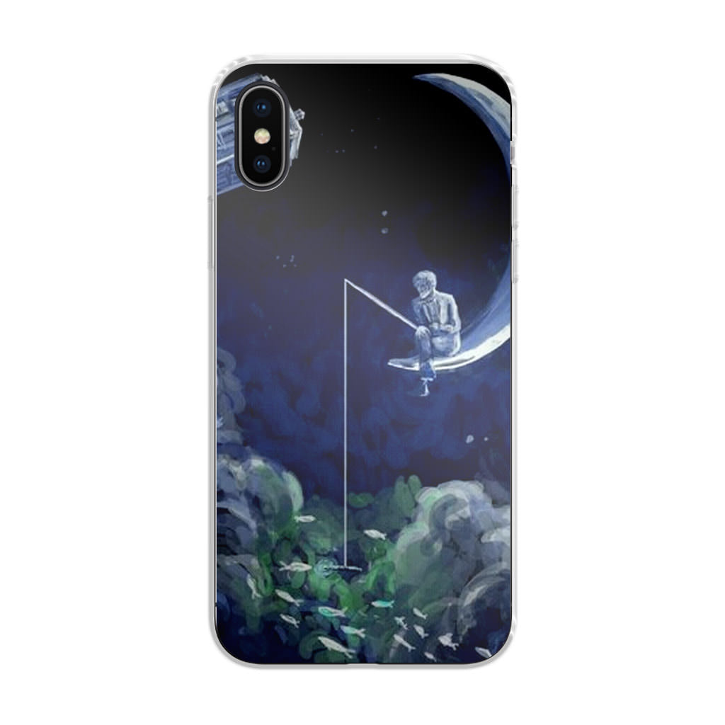 Tardis Walking To The Moon iPhone X / XS / XS Max Case