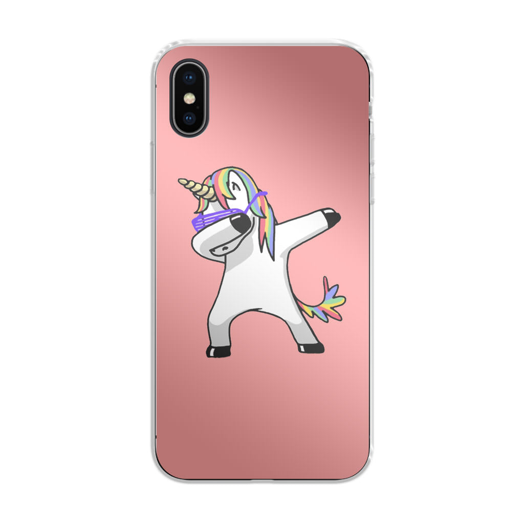 Unicorn Dabbing Pink iPhone X / XS / XS Max Case