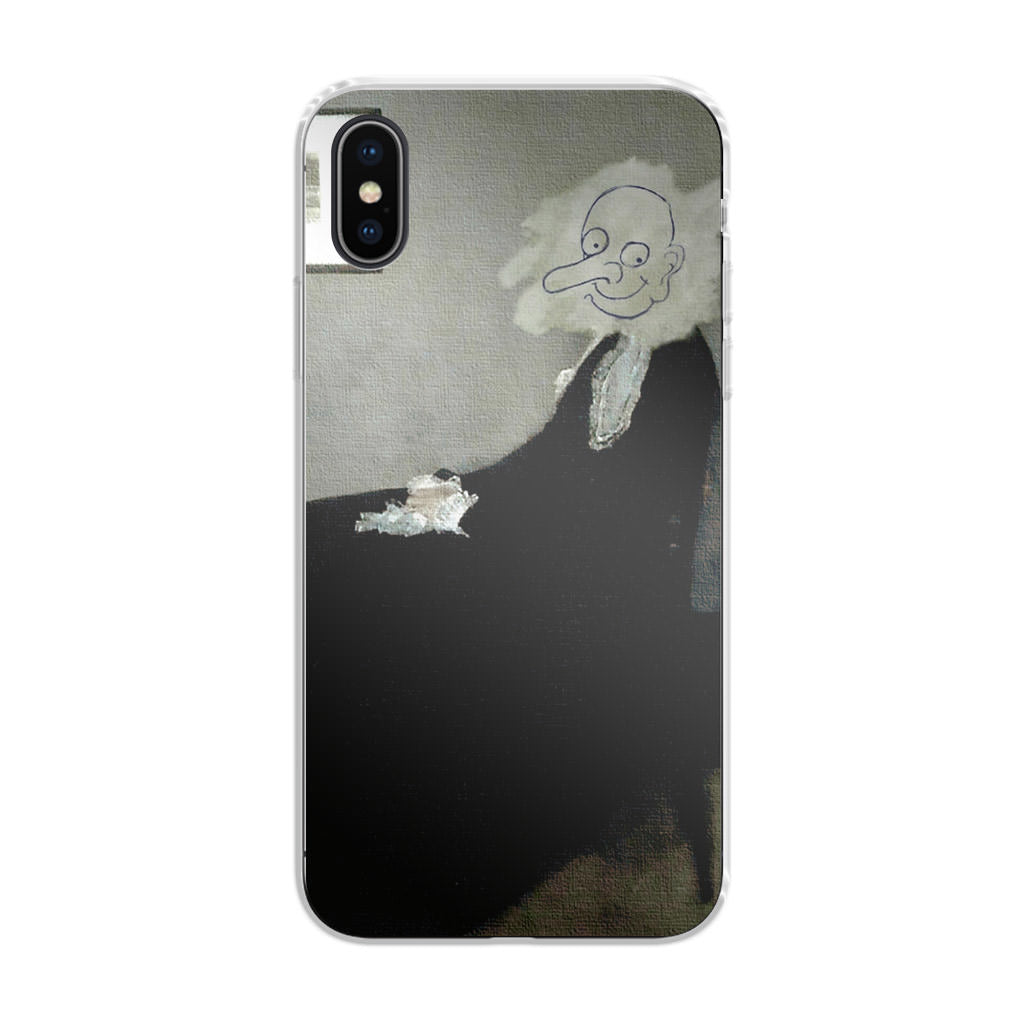 Whistler's Mother by Mr. Bean iPhone X / XS / XS Max Case