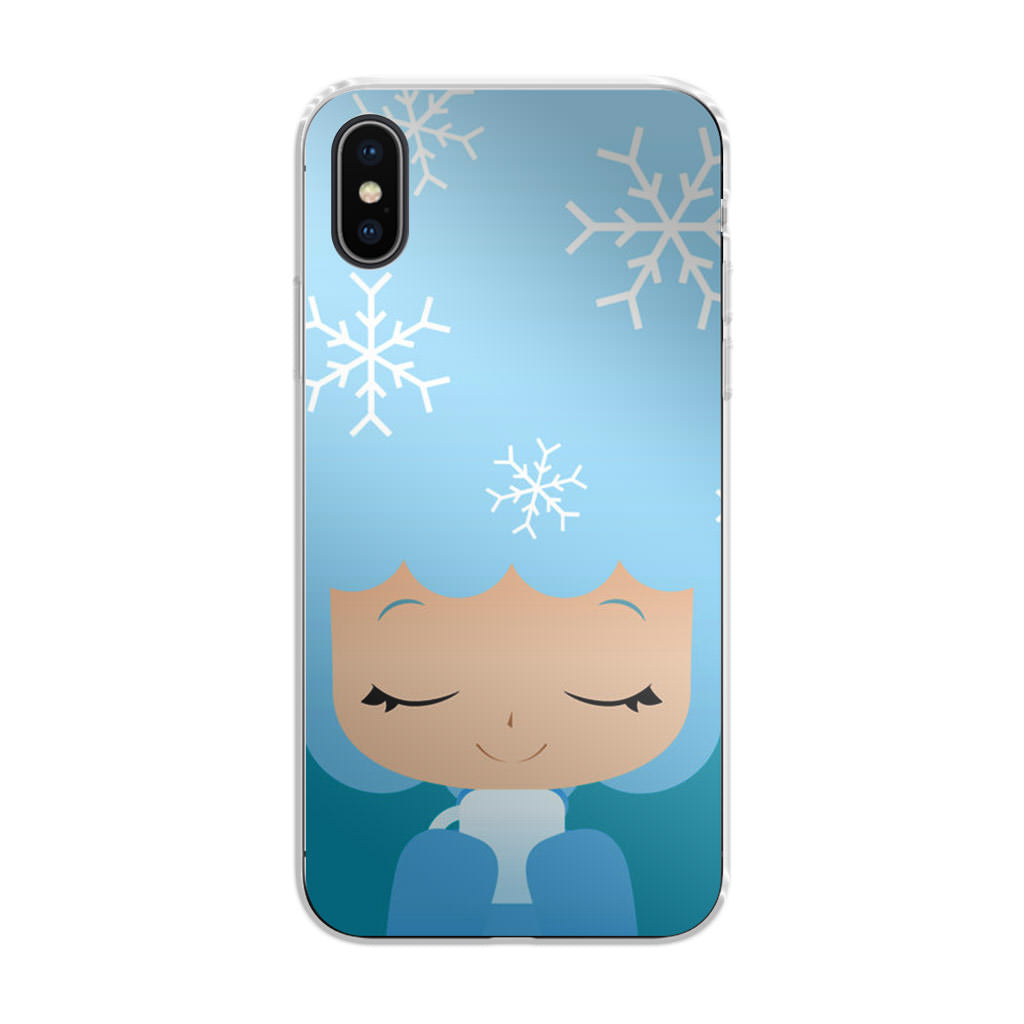 Winter Afro Girl iPhone X / XS / XS Max Case