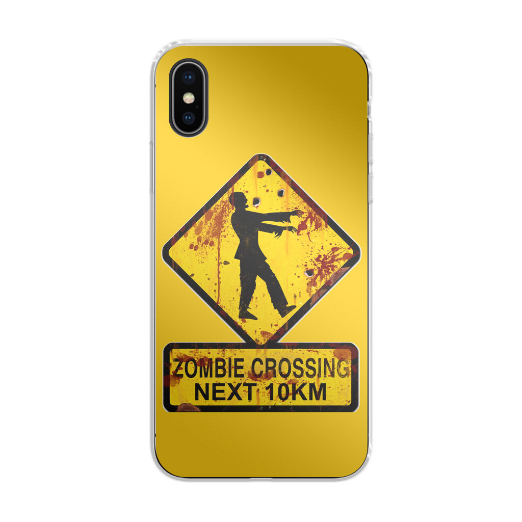 Zombie Crossing Sign iPhone X / XS / XS Max Case