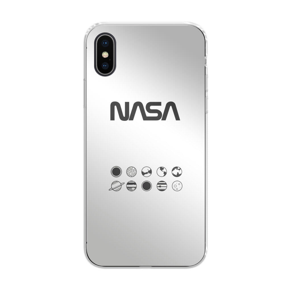 NASA Minimalist White iPhone X / XS / XS Max Case