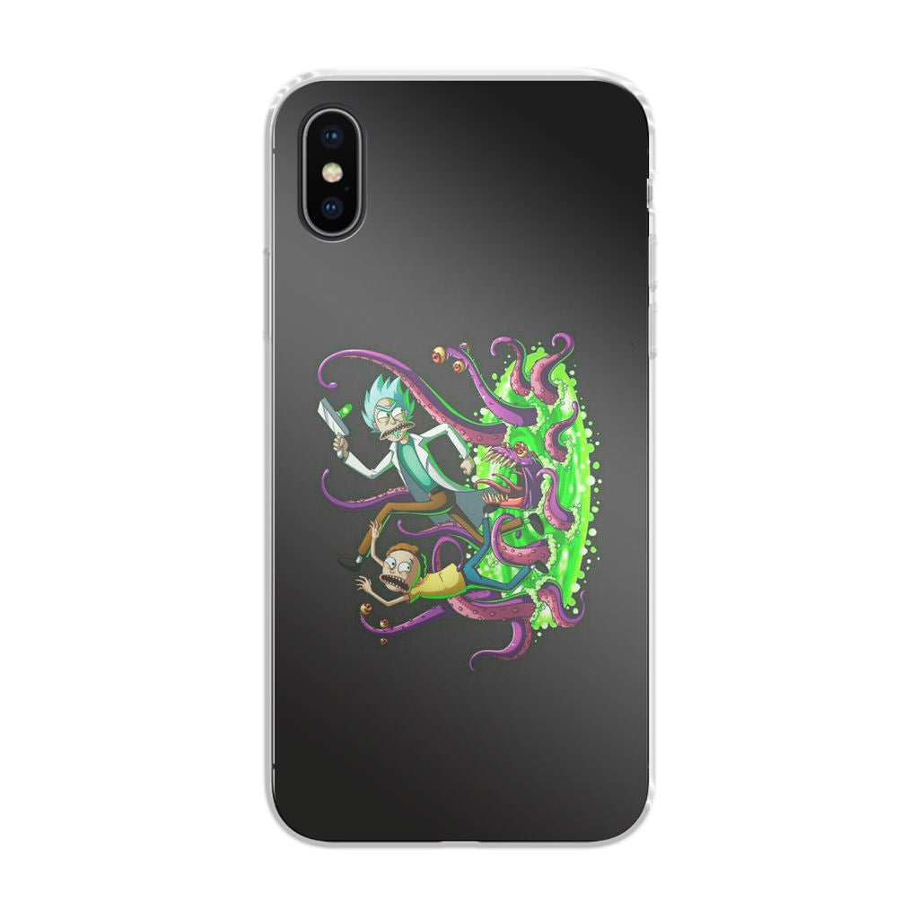 Rick And Morty Pass Through The Portal iPhone X / XS / XS Max Case