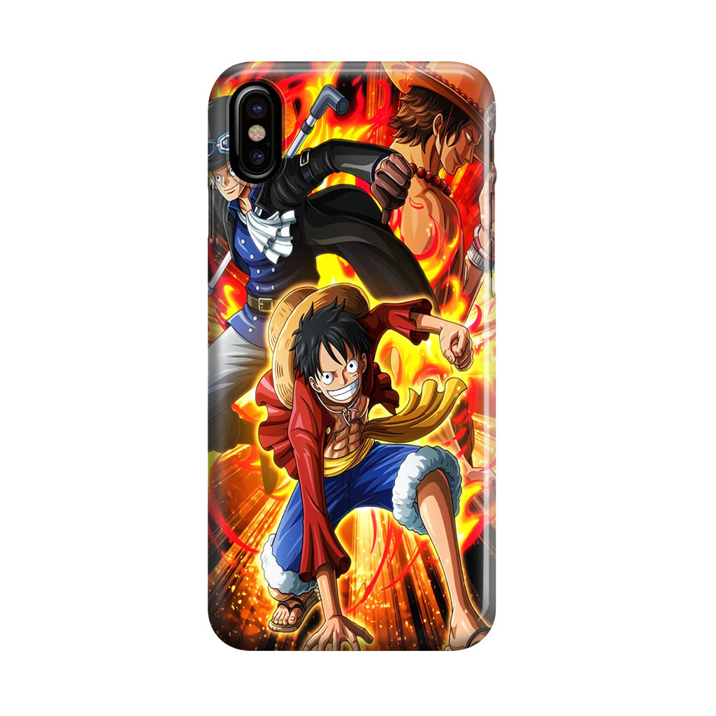 Ace Sabo Luffy Brotherhood iPhone X / XS / XS Max Case