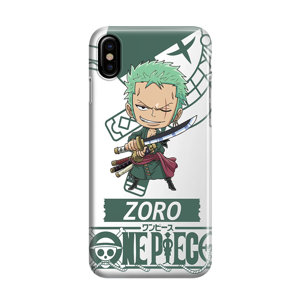 Chibi Zoro iPhone X / XS / XS Max Case