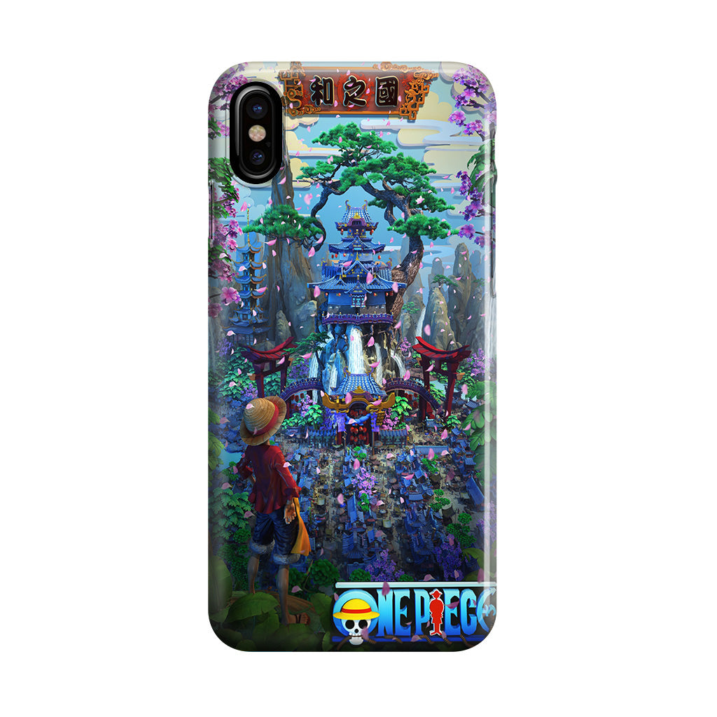 Flower Capital of Wano One Piece iPhone X / XS / XS Max Case