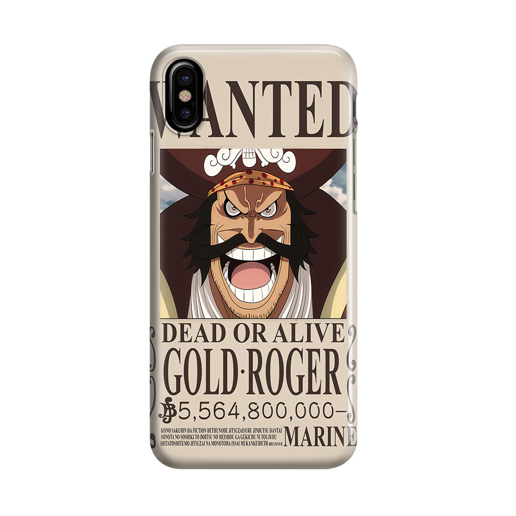 Gold Roger Bounty iPhone X / XS / XS Max Case