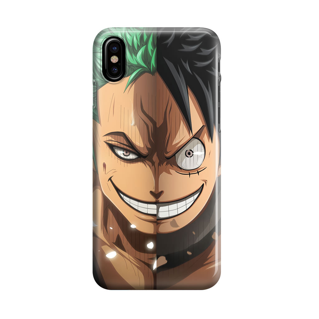 Luffy And Zoro Half Smile iPhone X / XS / XS Max Case