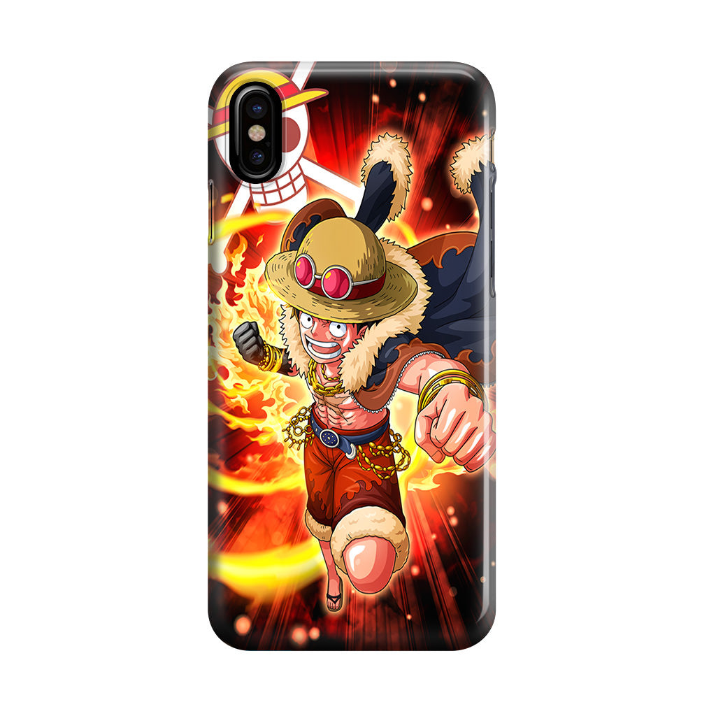 Luffy Red Hawk Punch iPhone X / XS / XS Max Case