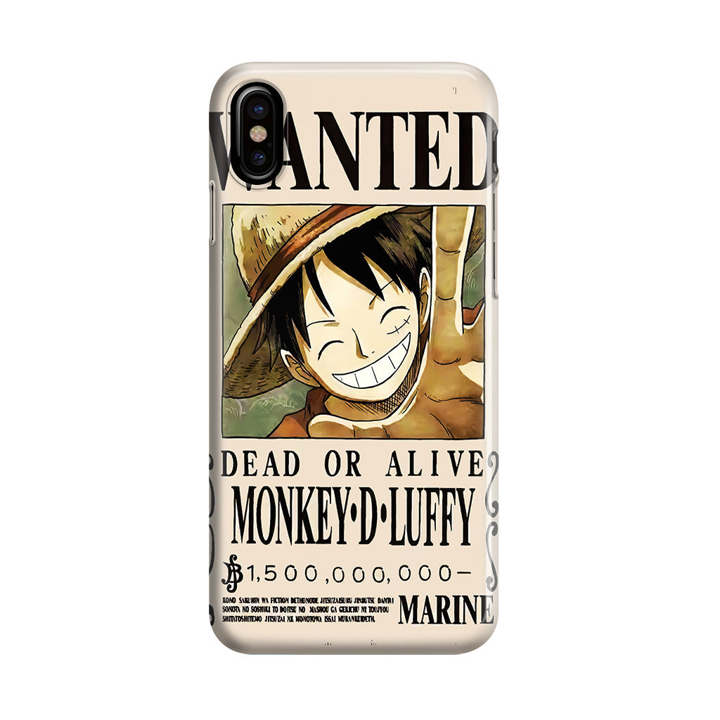 Monkey D Luffy Bounty iPhone X / XS / XS Max Case