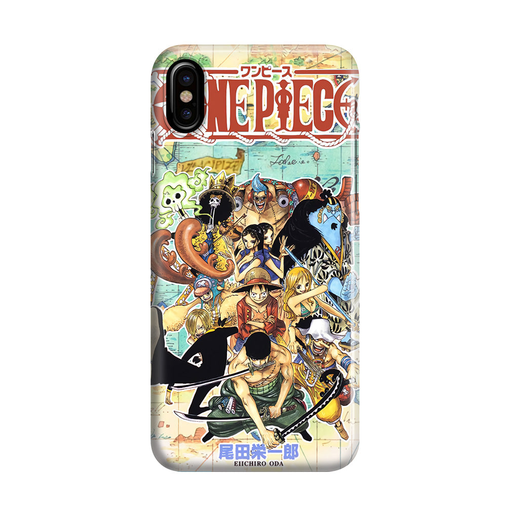 One Piece Comic Straw Hat Pirate iPhone X / XS / XS Max Case