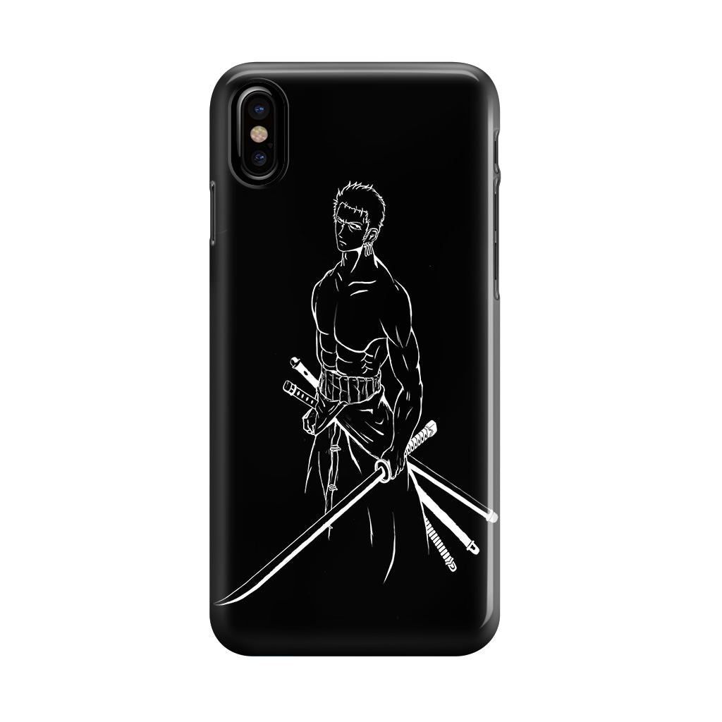 Roronoa Zoro Outlines iPhone X / XS / XS Max Case